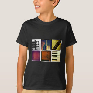 音楽コラージュ Tシャツ