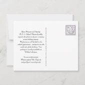 音楽コンサファンシーート合唱団招待状スクール合唱団 ノートカード (裏面)