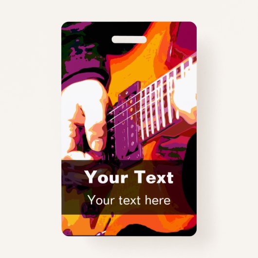 音楽コンサートのイベントのバッジのテンプレート バッジ (正面)