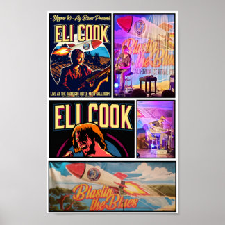 音楽コンサートのコラージュ ポスター