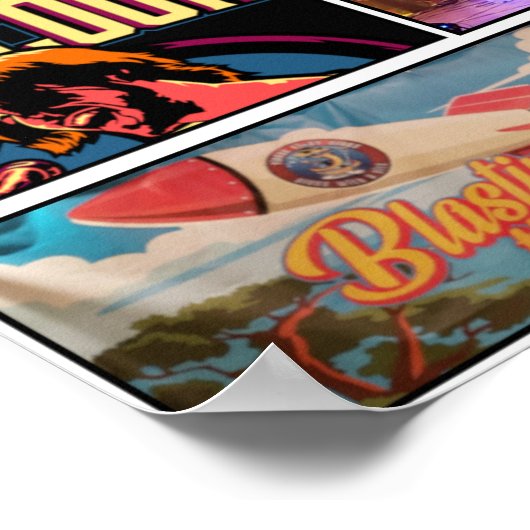 音楽コンサートのコラージュ ポスター (角)