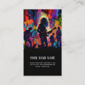 音楽コンサートギタリストの名刺 名刺 (正面)