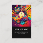 音楽コンサートギタリストの名刺 名刺 (正面)