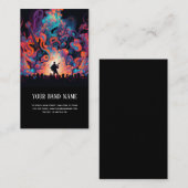 音楽コンサートギタリストの名刺 名刺 (正面/裏面)