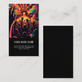 音楽コンサートギタリストの名刺 名刺