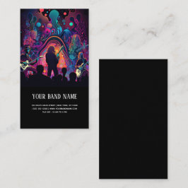 音楽コンサートギタリストの名刺 名刺