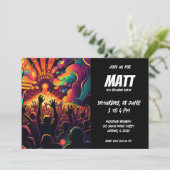 音楽コンサートギタリスト 招待状 (スタンド正面)