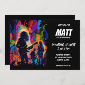 音楽コンサートギタリスト 招待状 (正面/裏面)