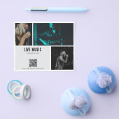 音楽コンサートバンドバーパーティープロモーションQRコード チラシ (シングル)