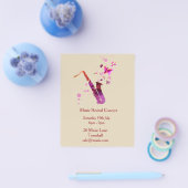 音楽コンサートリサイタル音楽パフォーマンス チラシ (シングル)