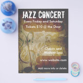 音楽コンサート音楽ノートフライヤー チラシ (シングル)