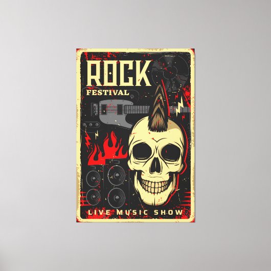 音楽コンサート キャンバスプリント (正面)