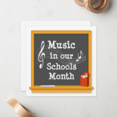 音楽コンサート ノートカード (正面/裏面インサイチュ)