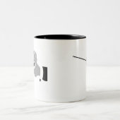 音楽コンダクターのため! ツートーンマグカップ (中央)