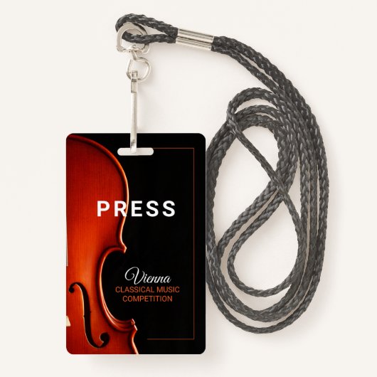 音楽コンペクラシカルイベントニュースグループバッジ バッジ (正面ランヤード)
