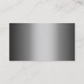 音楽コンポーザモダンーシルバーメタリック 名刺 (裏面)