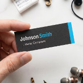 音楽コンポーザー – パーソナルアクアブルーミニ スキニー名刺