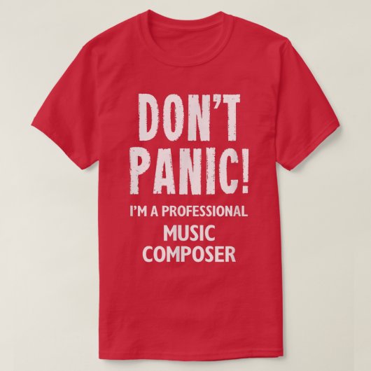 音楽コンポーザー Tシャツ (デザイン正面)