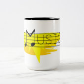 音楽コーヒーマグ ツートーンマグカップ (中央)