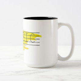 音楽コーヒーマグ ツートーンマグカップ