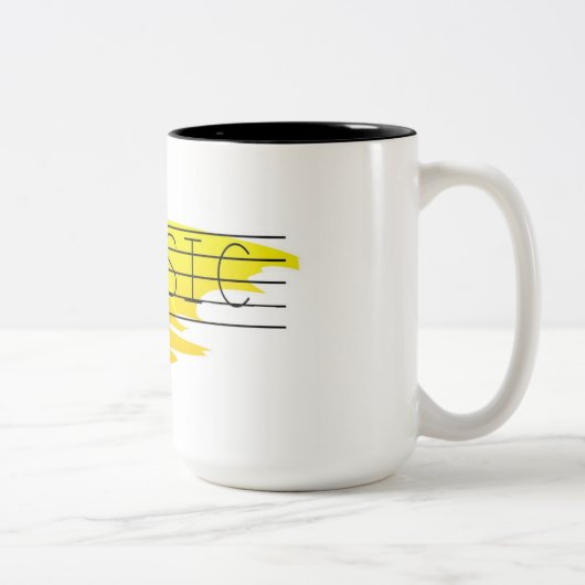 音楽コーヒーマグ ツートーンマグカップ (右)