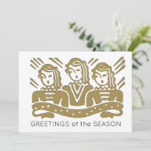 音楽コーラス聖歌隊グリーティングカード サンキューカード (スタンド正面)