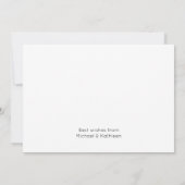 音楽コーラス聖歌隊グリーティングカード サンキューカード (裏面)