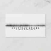音楽サウンドウェーブ |白と黒 名刺 (正面)