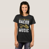 音楽サクソフォンサクサフォンのベーコンプレーヤー6 Tシャツ (正面フル)