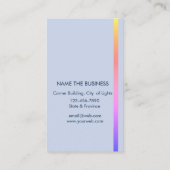 音楽サクソフォーンの楽器のミュージシャンのばら色の金ゴールド 名刺 (裏面)