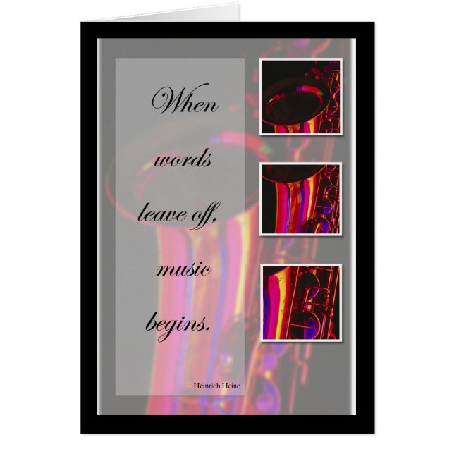 音楽サックス、ジャズ (正面)