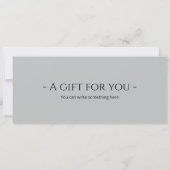 音楽サブスクリプションギフト証明書のテンプレート 招待状 (裏面)