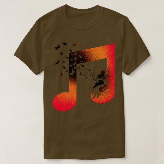 音楽シガーボックスギター Tシャツ (デザイン正面)
