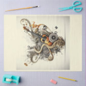 音楽シリーズの構造デザイン2 薄葉紙 (クラフト)