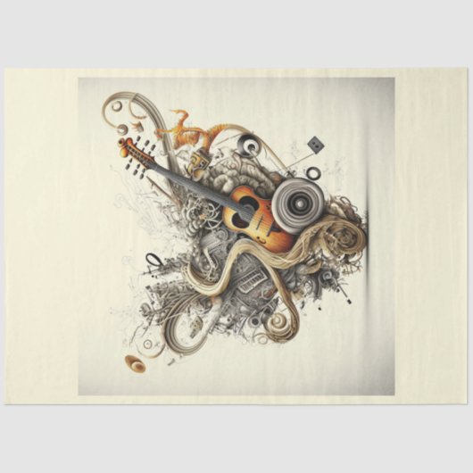 音楽シリーズの構造デザイン2 薄葉紙 (正面)