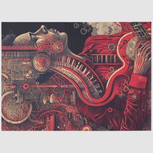 音楽シリーズの解剖学デザイン12 薄葉紙 (正面)