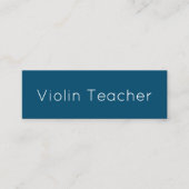 音楽シンプル先生名刺 スキニー名刺 (正面)