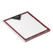 音楽シンボルのメモパーソナライズされた帳 ノートパッド (アングル)