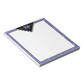 音楽シンボルのメモパーソナライズされた帳 ノートパッド (アングル)