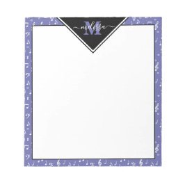 音楽シンボルのメモパーソナライズされた帳 ノートパッド