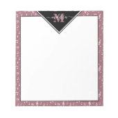 音楽シンボルのメモパーソナライズされた帳 ノートパッド (正面)