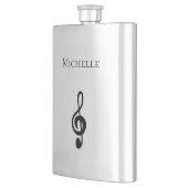 音楽シンボルトレブルクレフ、 音符記号シンプル フラスク (左)