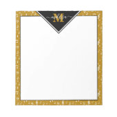 音楽シンボルパーソナライズされた ノートパッド (正面)