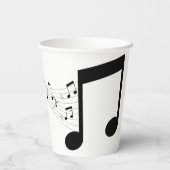 音楽シンボルパーソナライズされた 紙コップ (裏面)