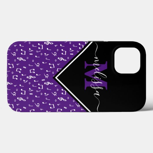 音楽シンボルパーソナライズされたCase-Mate iPhoneケース Case-Mate iPhoneケース (裏面 (横))