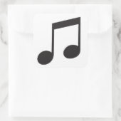 音楽シンボル スクエアシール (バッグ)