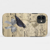 音楽シートでカラスを鳴らす Case-Mate iPhoneケース (裏面(横))