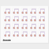 音楽シートシール スクエアシール (シート)