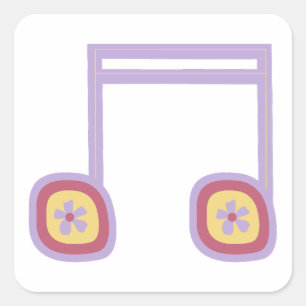 音楽シートシール スクエアシール