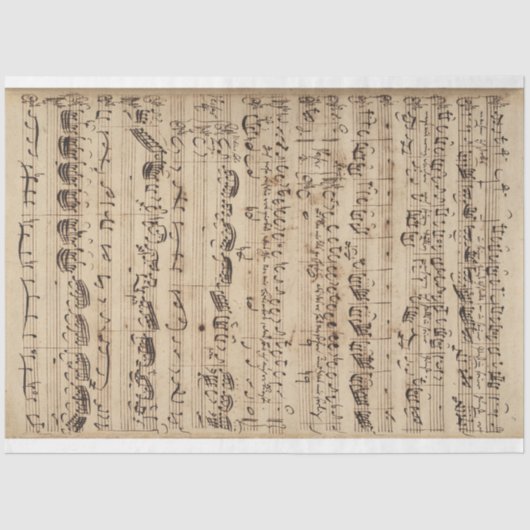 音楽シートジャンクジャーナルのバックラウンドシート 薄葉紙 (正面)